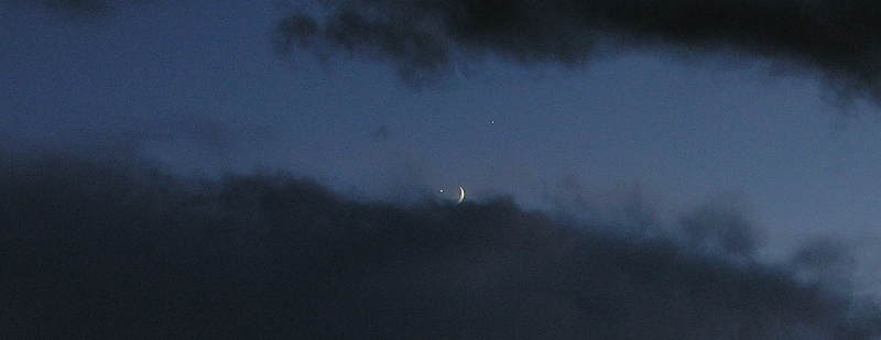 Fra un quarto d''ora luna occulta venere